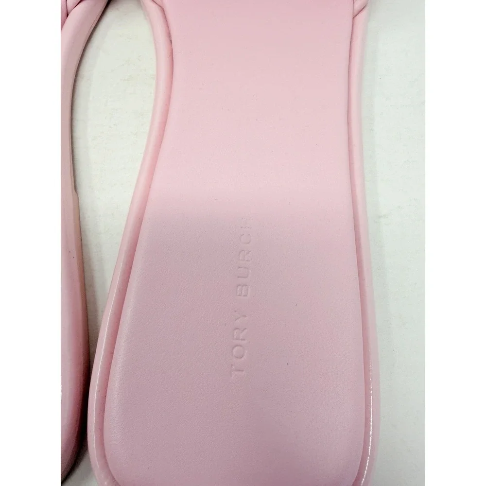 Tory Burch Womens Size 13 Double T Sport Slide Sandals in Petunia Pink $198 S3